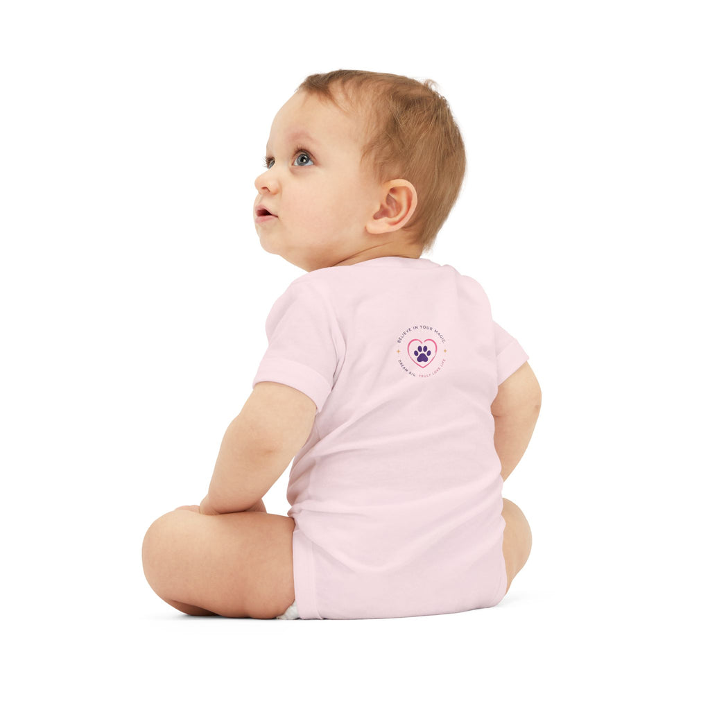 Infant Amore the Magical Mix Onesie|  Character Logo Paw Print Accent