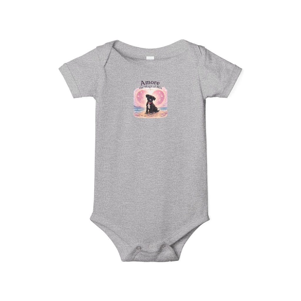 Infant Amore the Magical Mix Onesie|  Character Logo Paw Print Accent