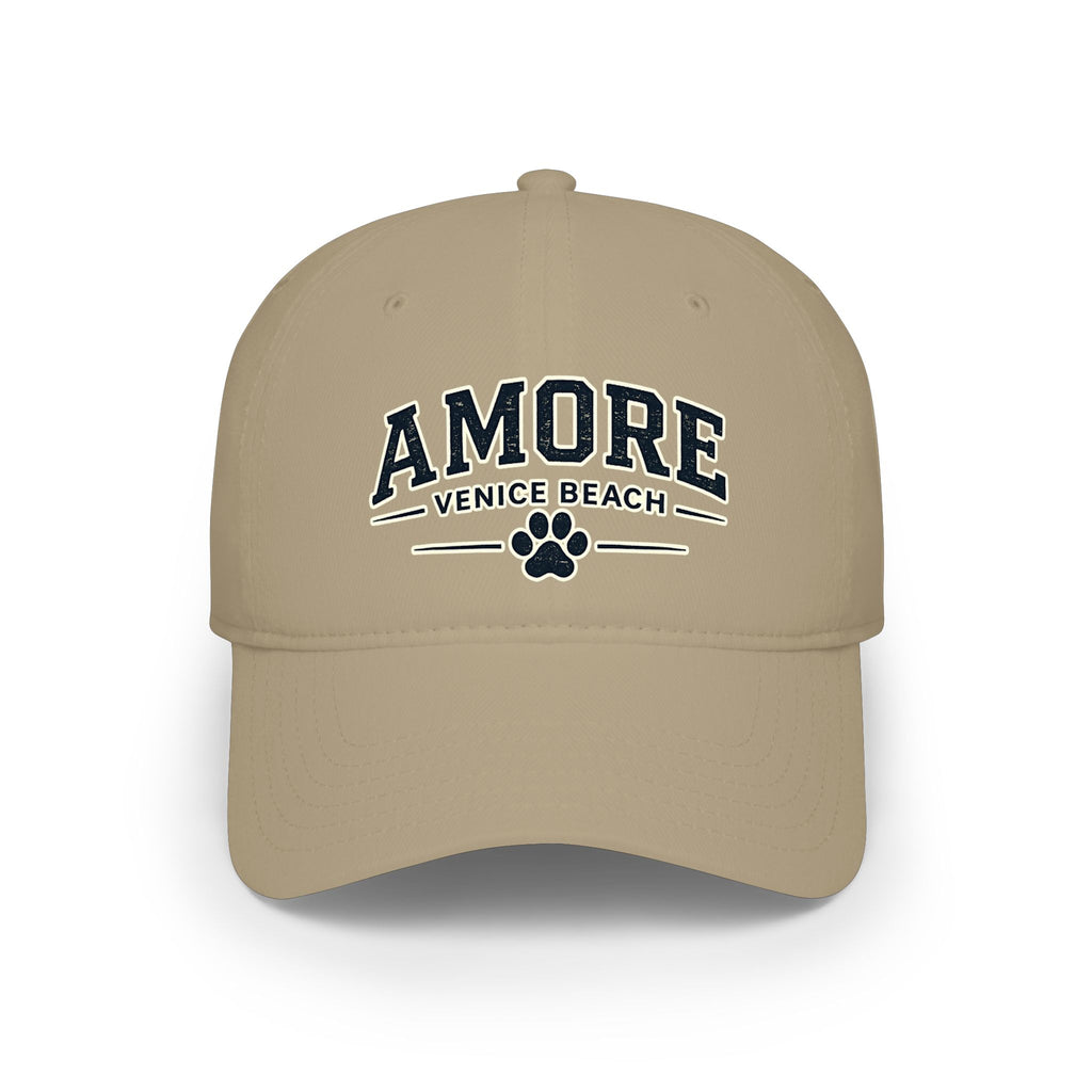 Baseball Cap Amore Venice Beach Paw Print Low Profile Hat