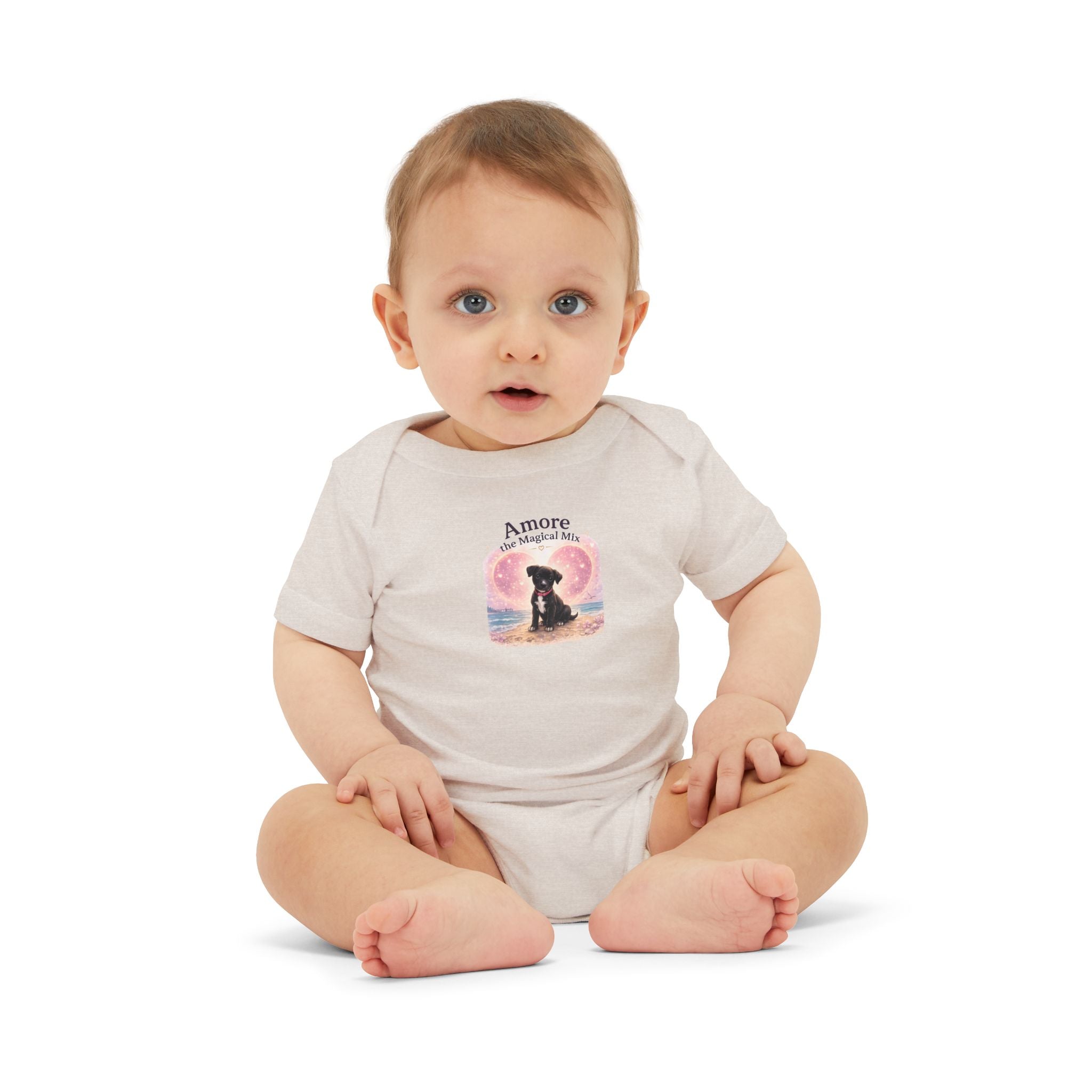 Infant Amore the Magical Mix Onesie|  Character Logo Paw Print Accent