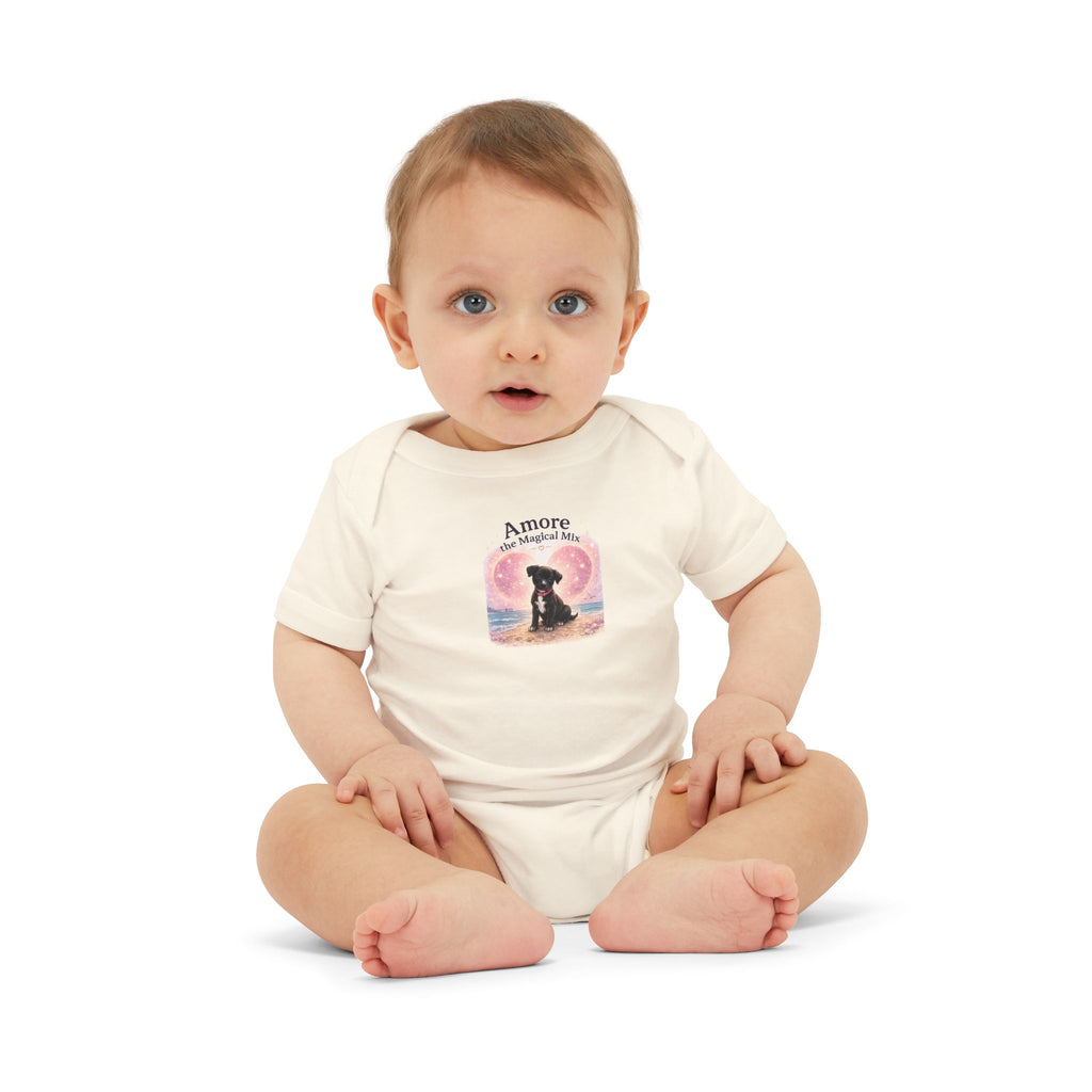 Infant Amore the Magical Mix Onesie|  Character Logo Paw Print Accent