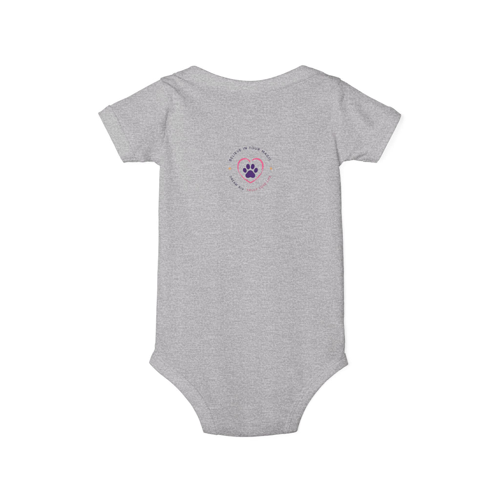 Infant Amore the Magical Mix Onesie|  Character Logo Paw Print Accent