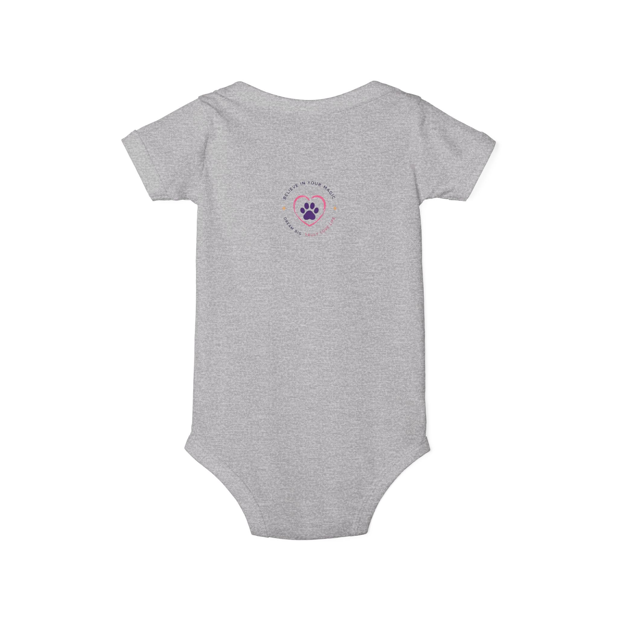 Infant Amore the Magical Mix Onesie|  Character Logo Paw Print Accent