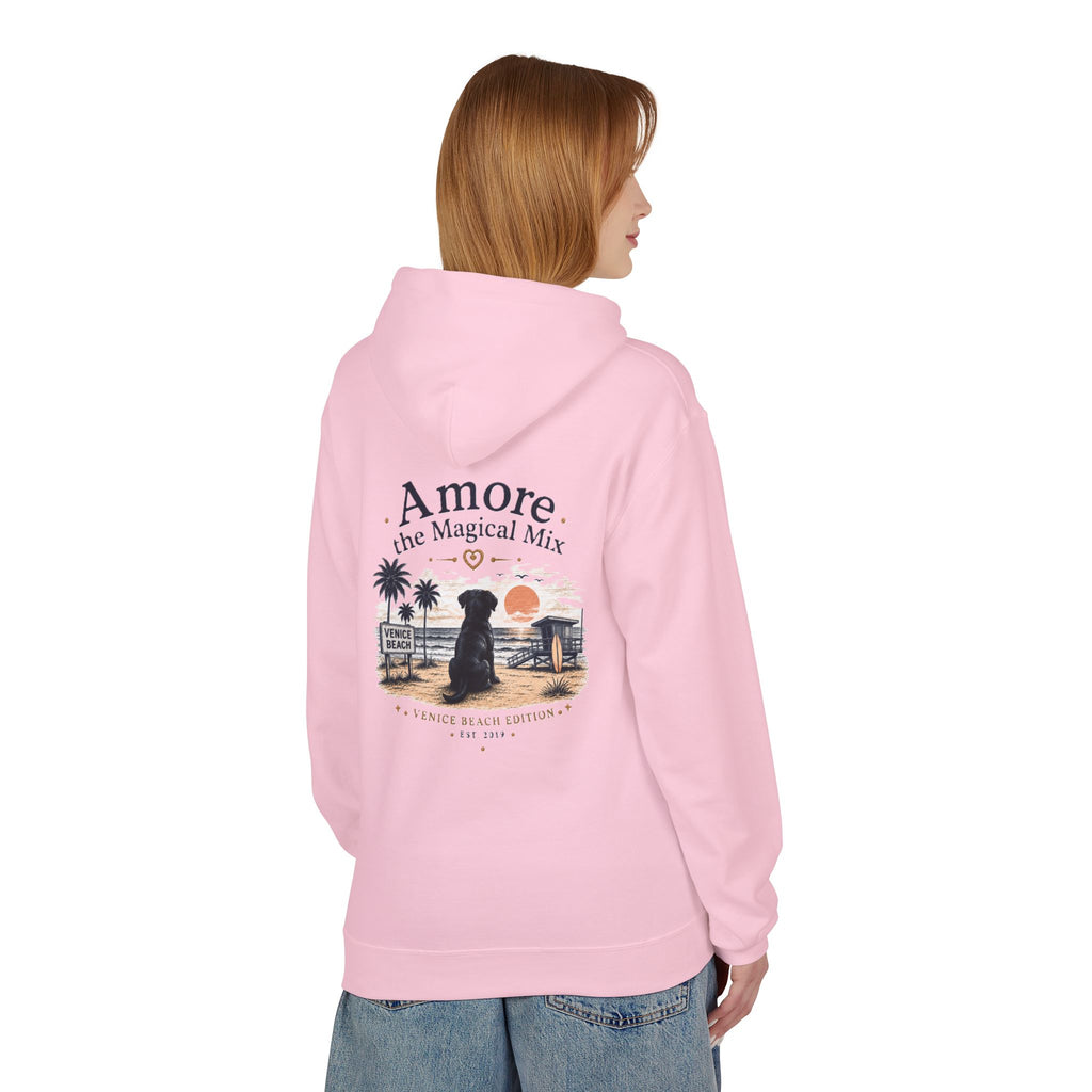 Adult Venice Beach "Amore the Magical Mix" Hoodie Sunset Surf Graphic