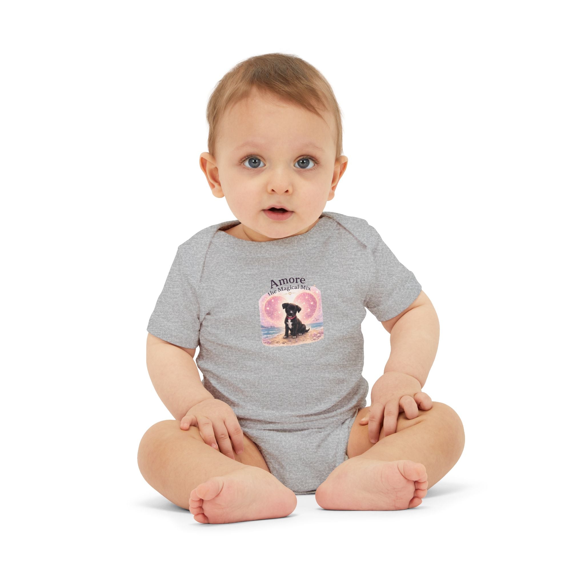 Infant Amore the Magical Mix Onesie|  Character Logo Paw Print Accent