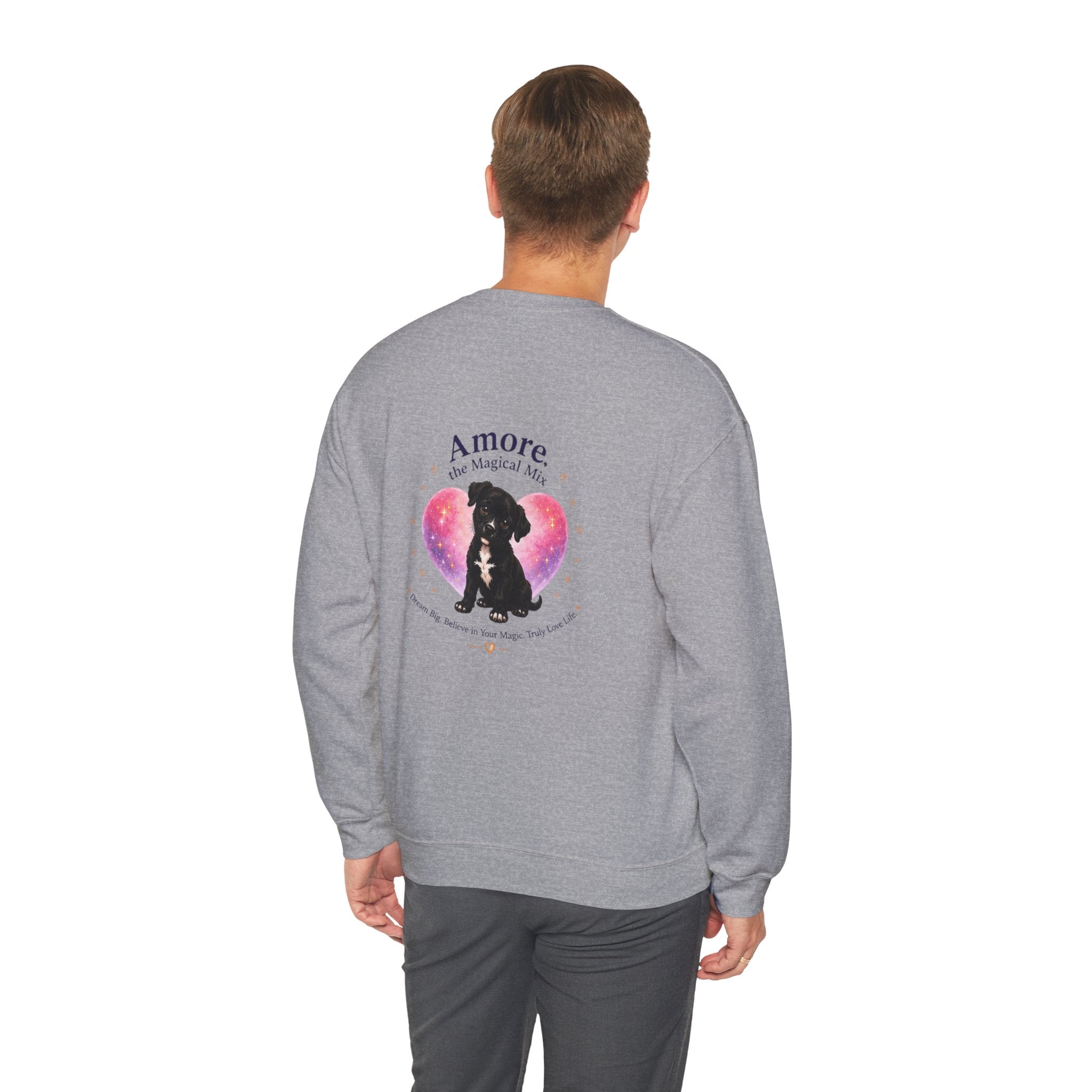 Adult Amore Magical Mix Crewneck Sweatshirt Heart Dreamer Design