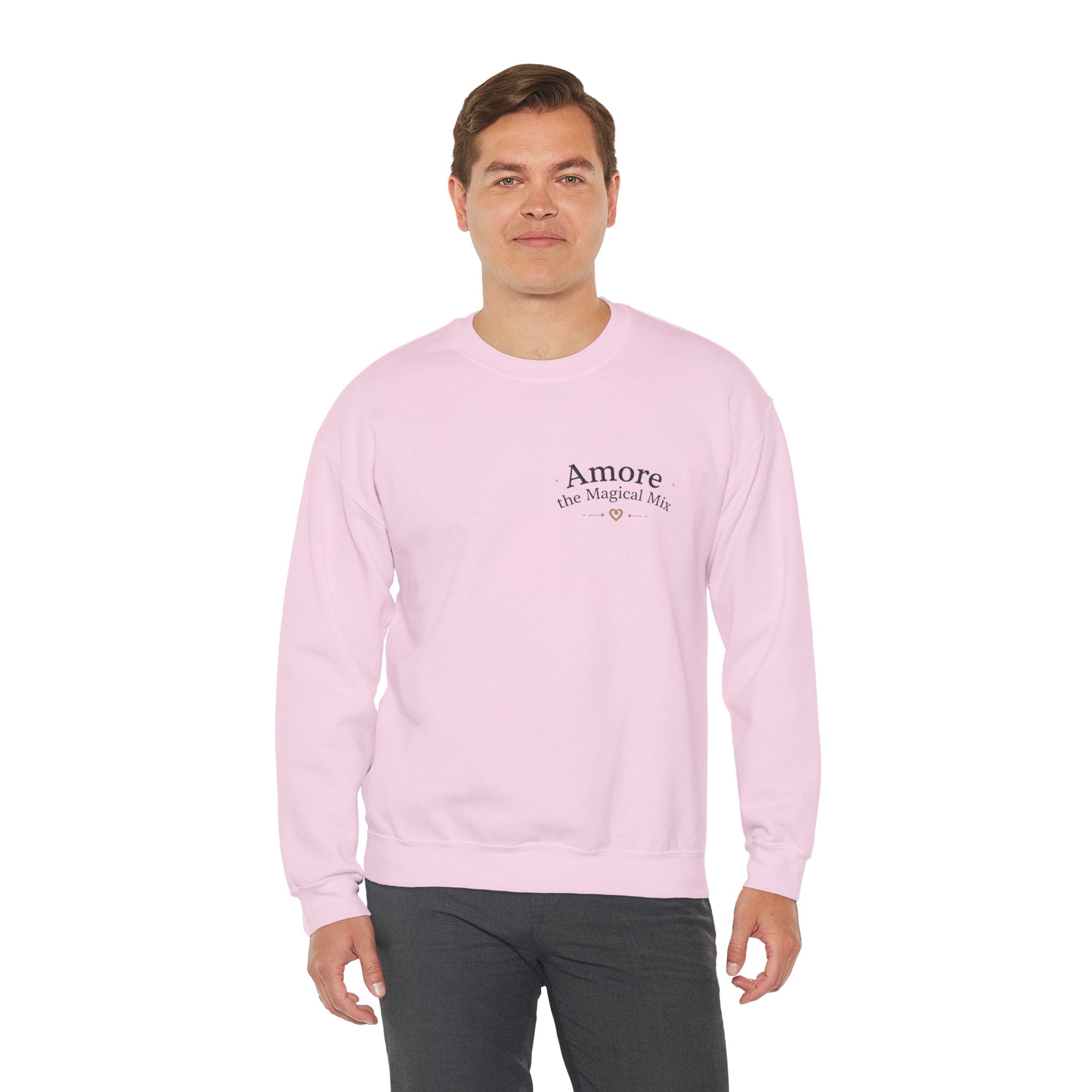 Adult Amore Magical Mix Crewneck Sweatshirt Heart Dreamer Design