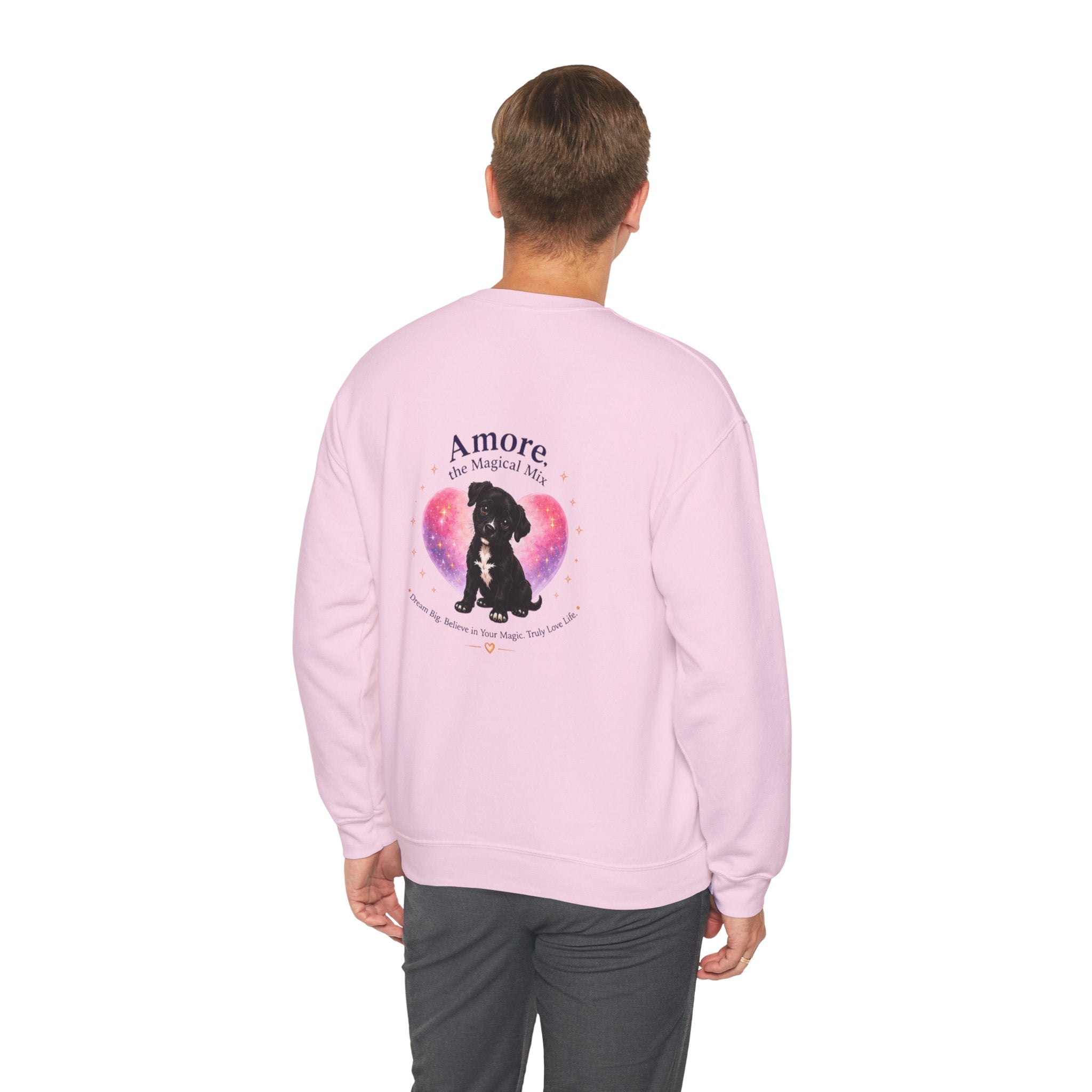 Adult Amore Magical Mix Crewneck Sweatshirt Heart Dreamer Design