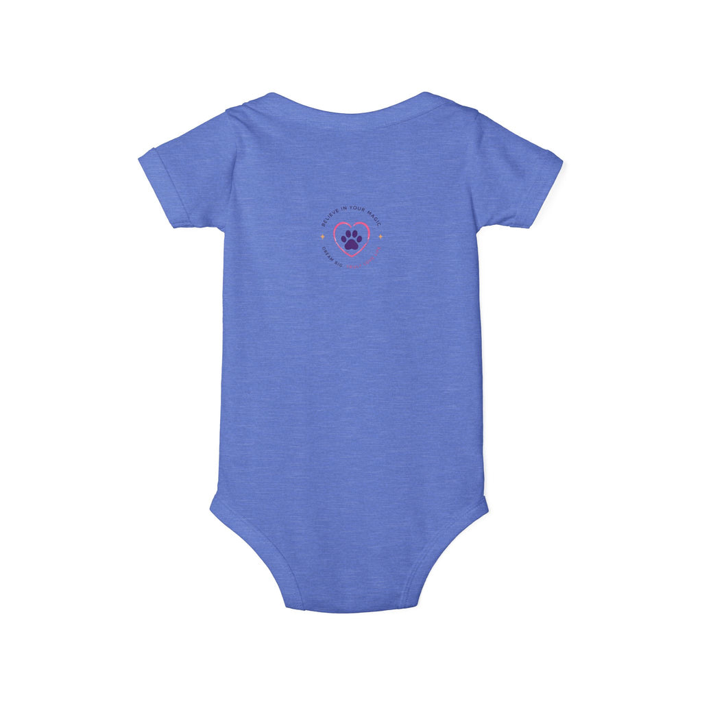 Infant Amore the Magical Mix Onesie|  Character Logo Paw Print Accent