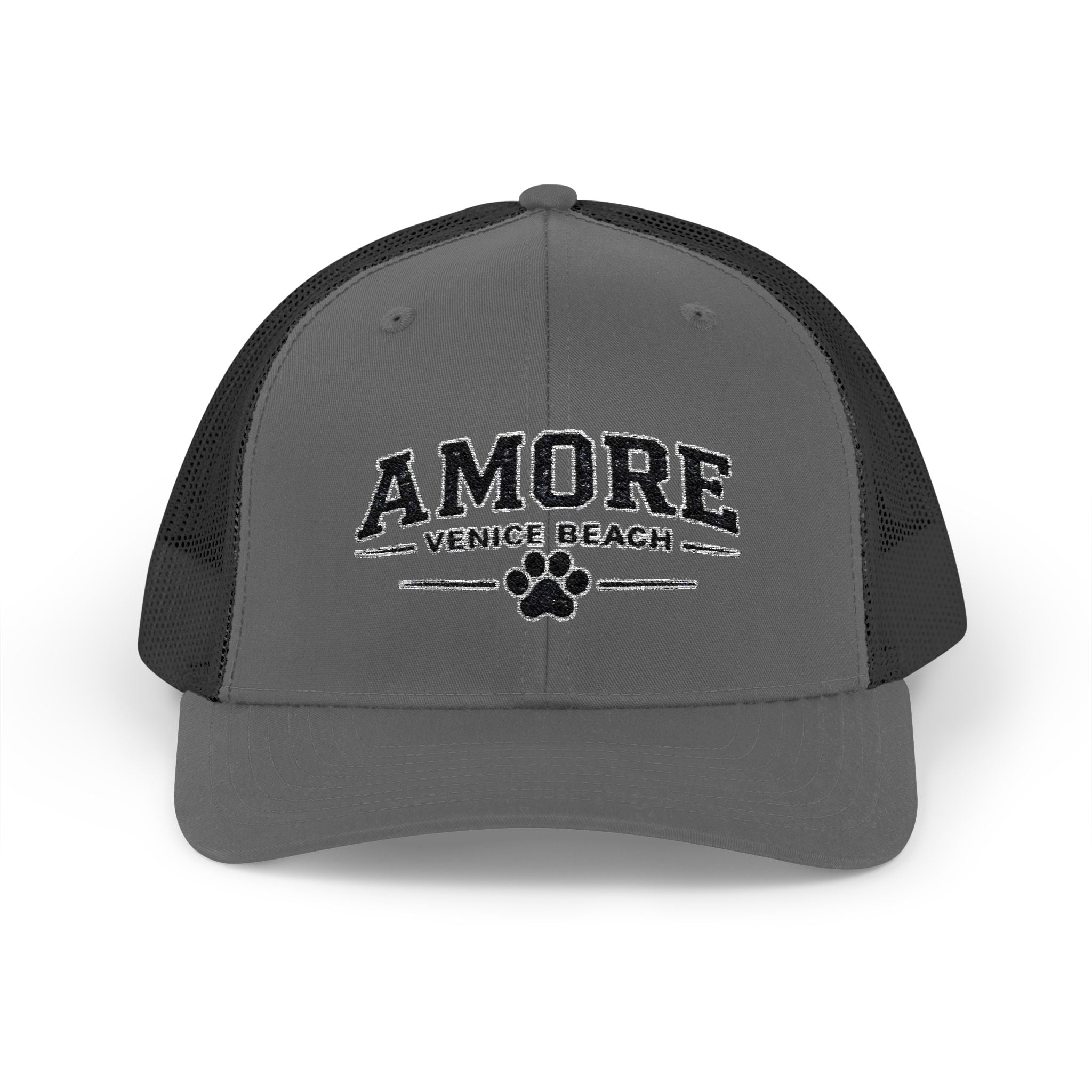 Adult Amore Venice Beach Graphic Trucker Cap | Embroidered Snapback