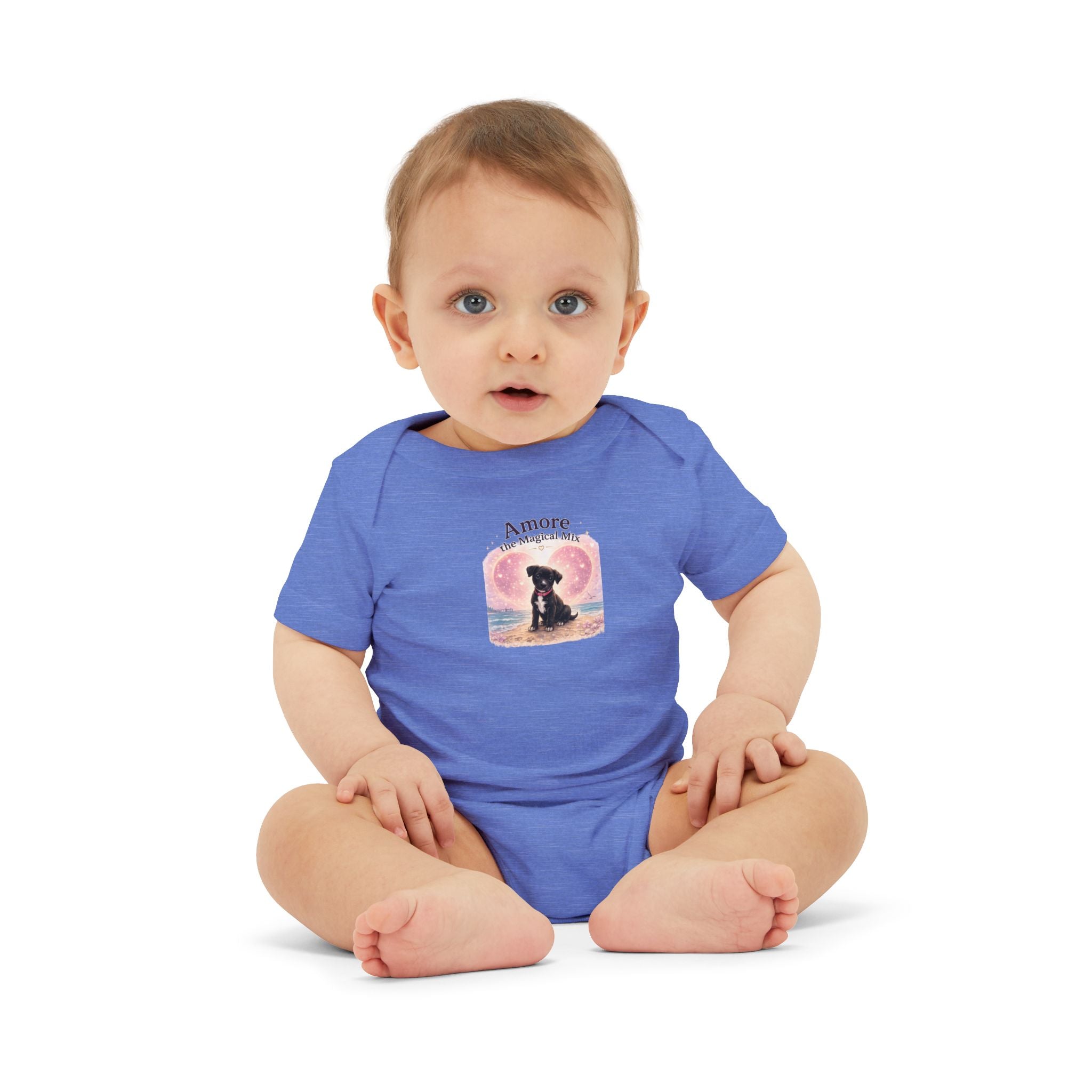 Infant Amore the Magical Mix Onesie|  Character Logo Paw Print Accent