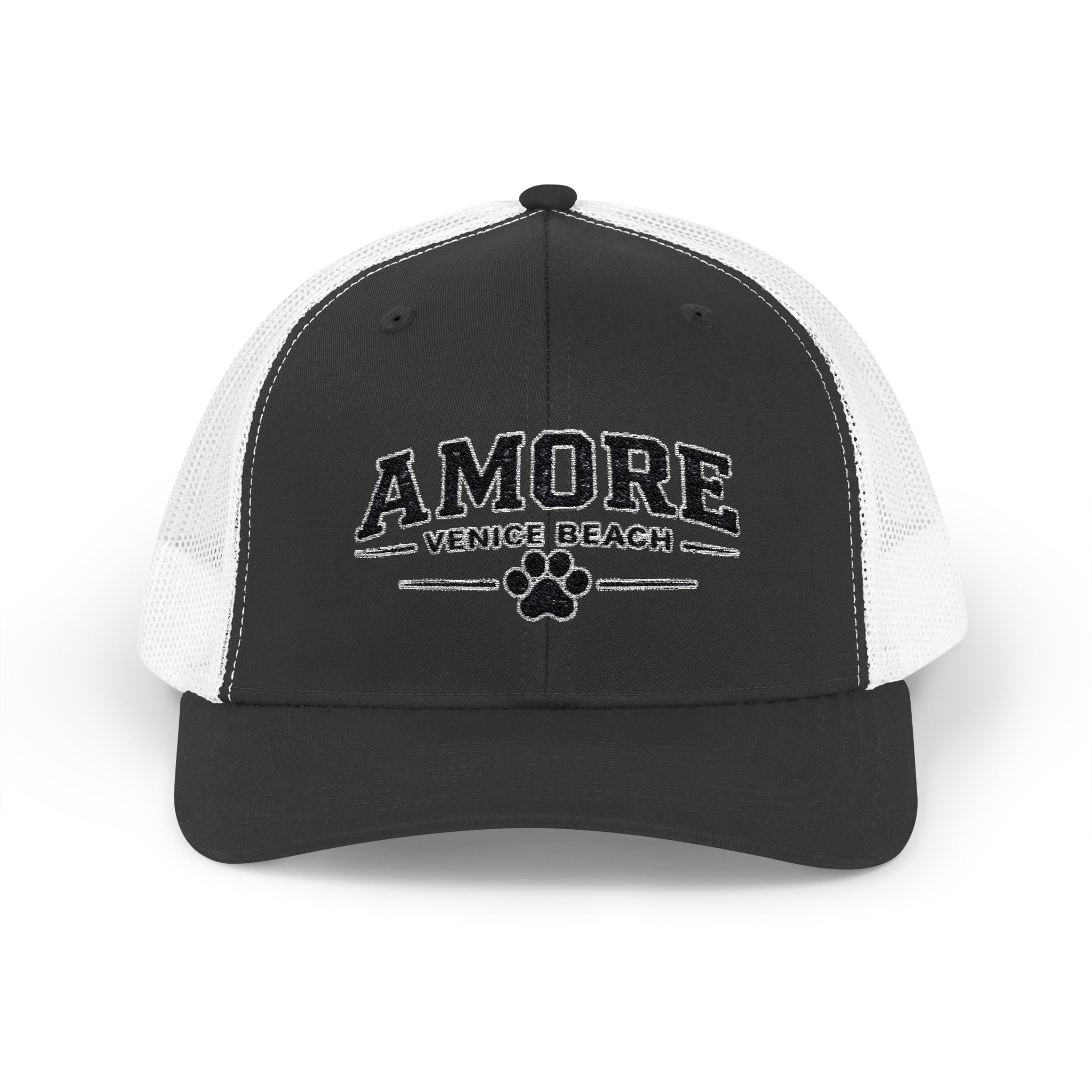 Adult Amore Venice Beach Graphic Trucker Cap | Embroidered Snapback