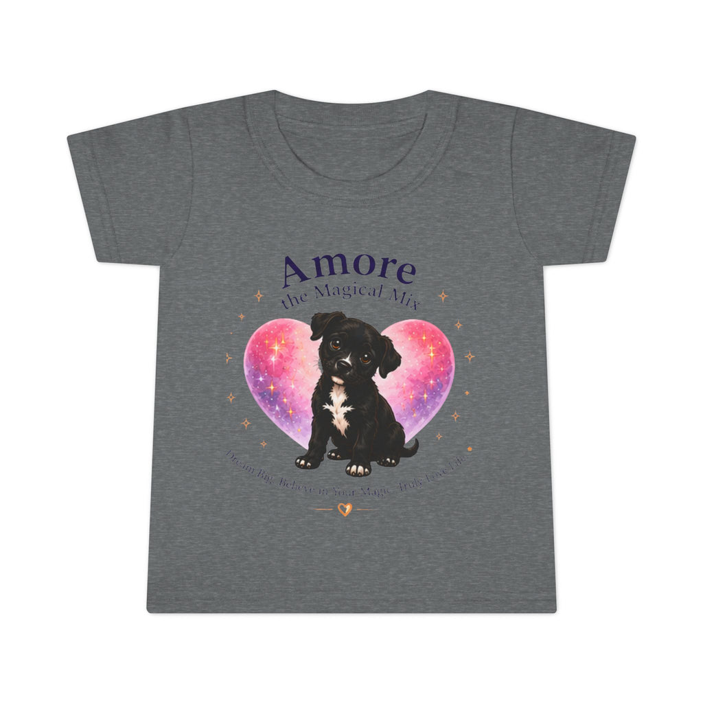 Toddler Amore the Magical Mix T-shirt Heart, Stars & Dog Paw Dreamer Design