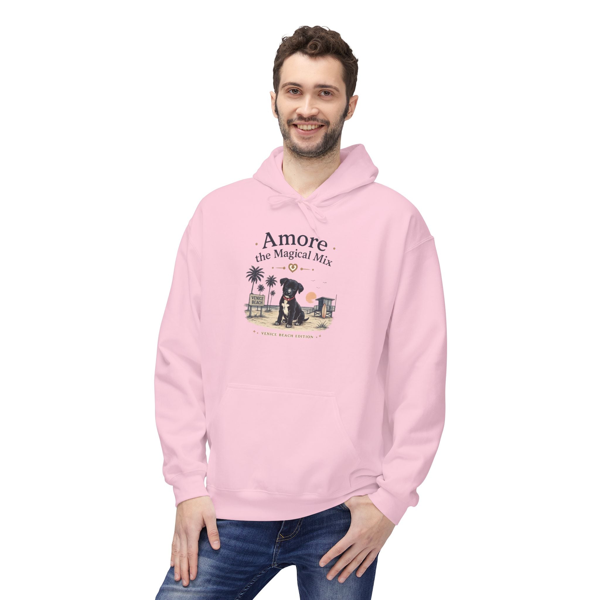 Adult Venice Beach "Amore the Magical Mix" Hoodie Sunset Surf Graphic