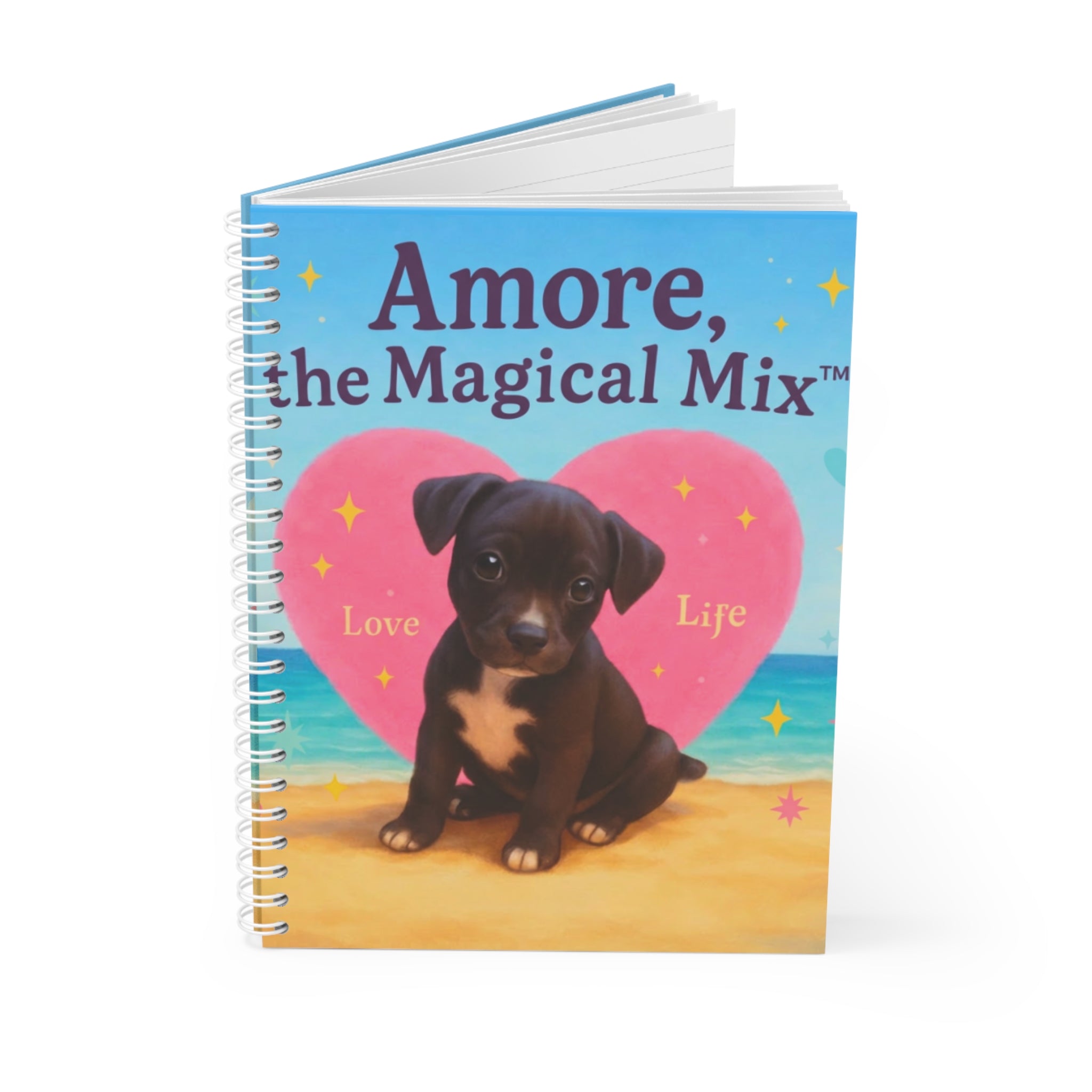 Spiral Notebook Amore the Magical Mix | Children's Book Design