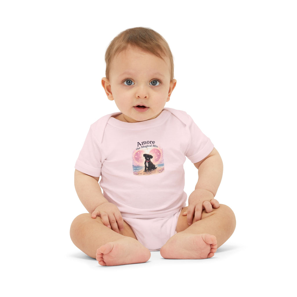 Infant Amore the Magical Mix Onesie|  Character Logo Paw Print Accent