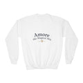 Youth  Amore the Magical Mix Crewneck Sweatshirt Puppy Heart Logo