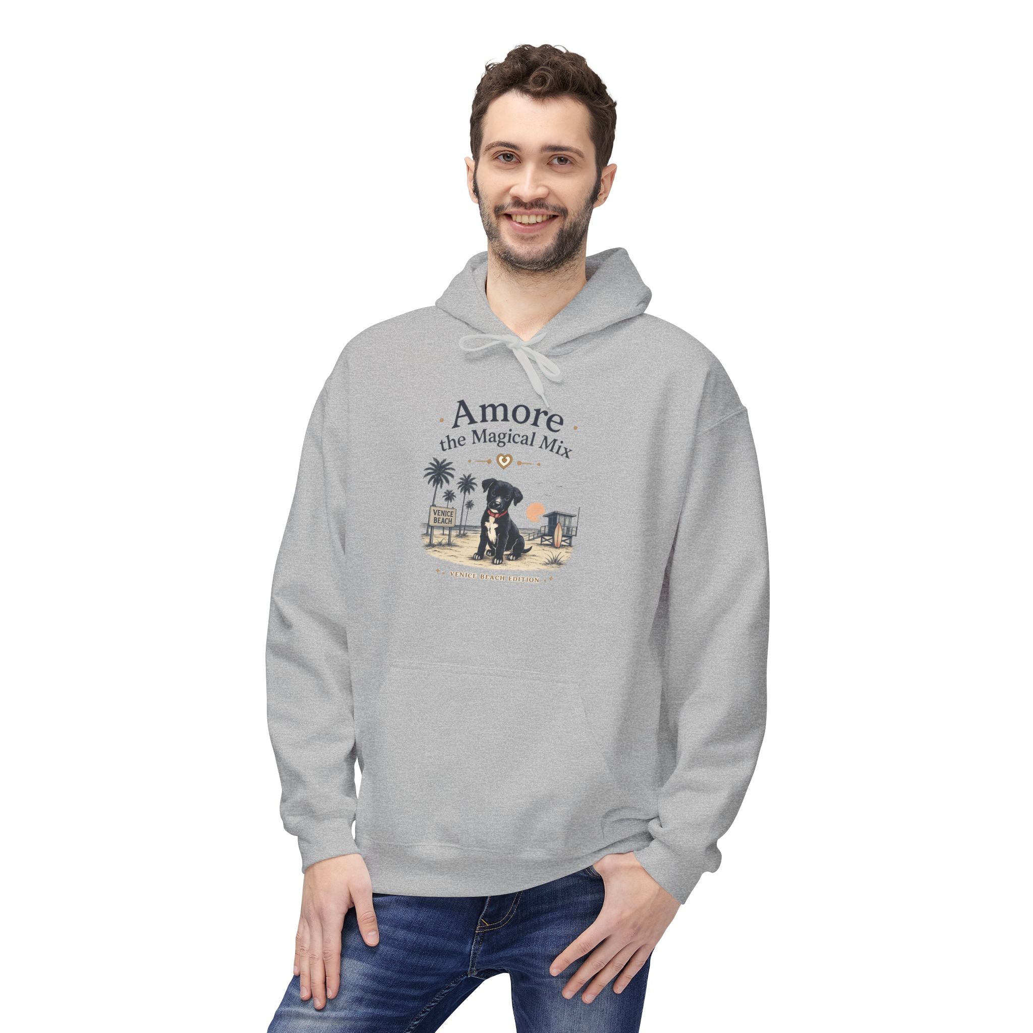 Adult Venice Beach "Amore the Magical Mix" Hoodie Sunset Surf Graphic