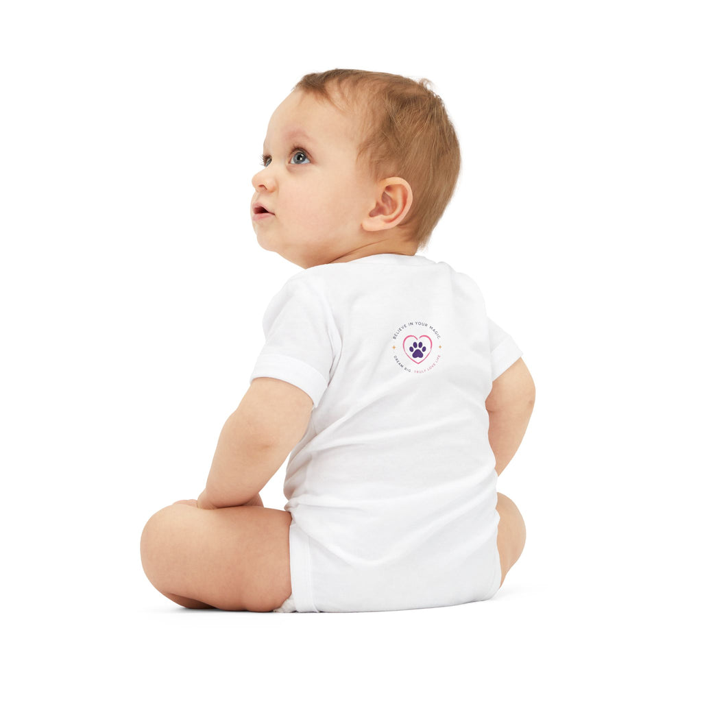 Infant Amore the Magical Mix Onesie|  Character Logo Paw Print Accent