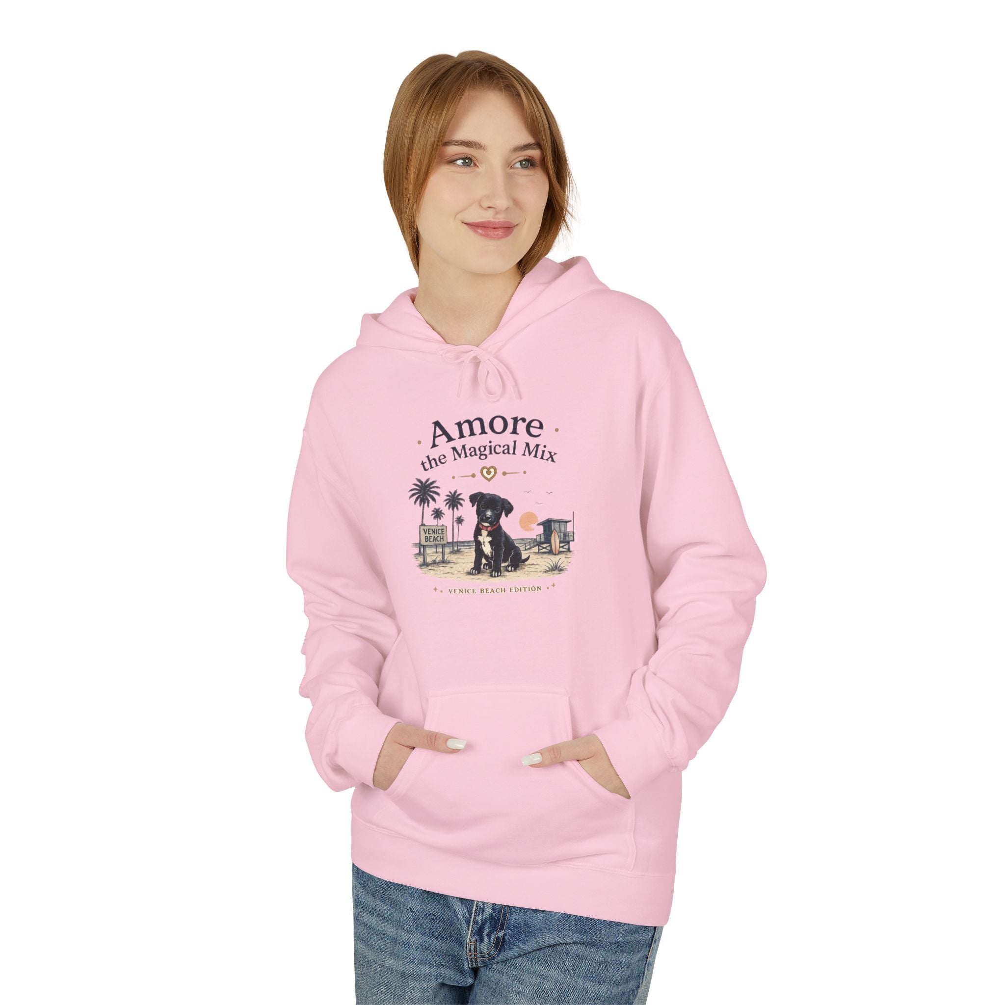 Adult Venice Beach "Amore the Magical Mix" Hoodie Sunset Surf Graphic