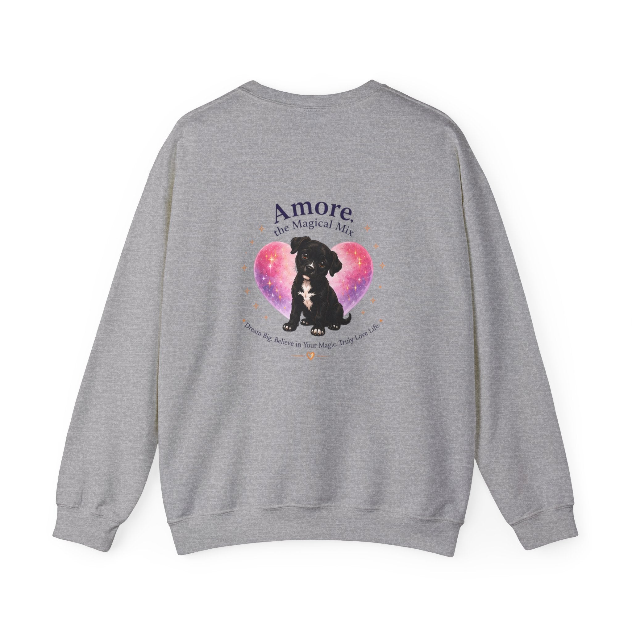 Adult Amore Magical Mix Crewneck Sweatshirt Heart Dreamer Design