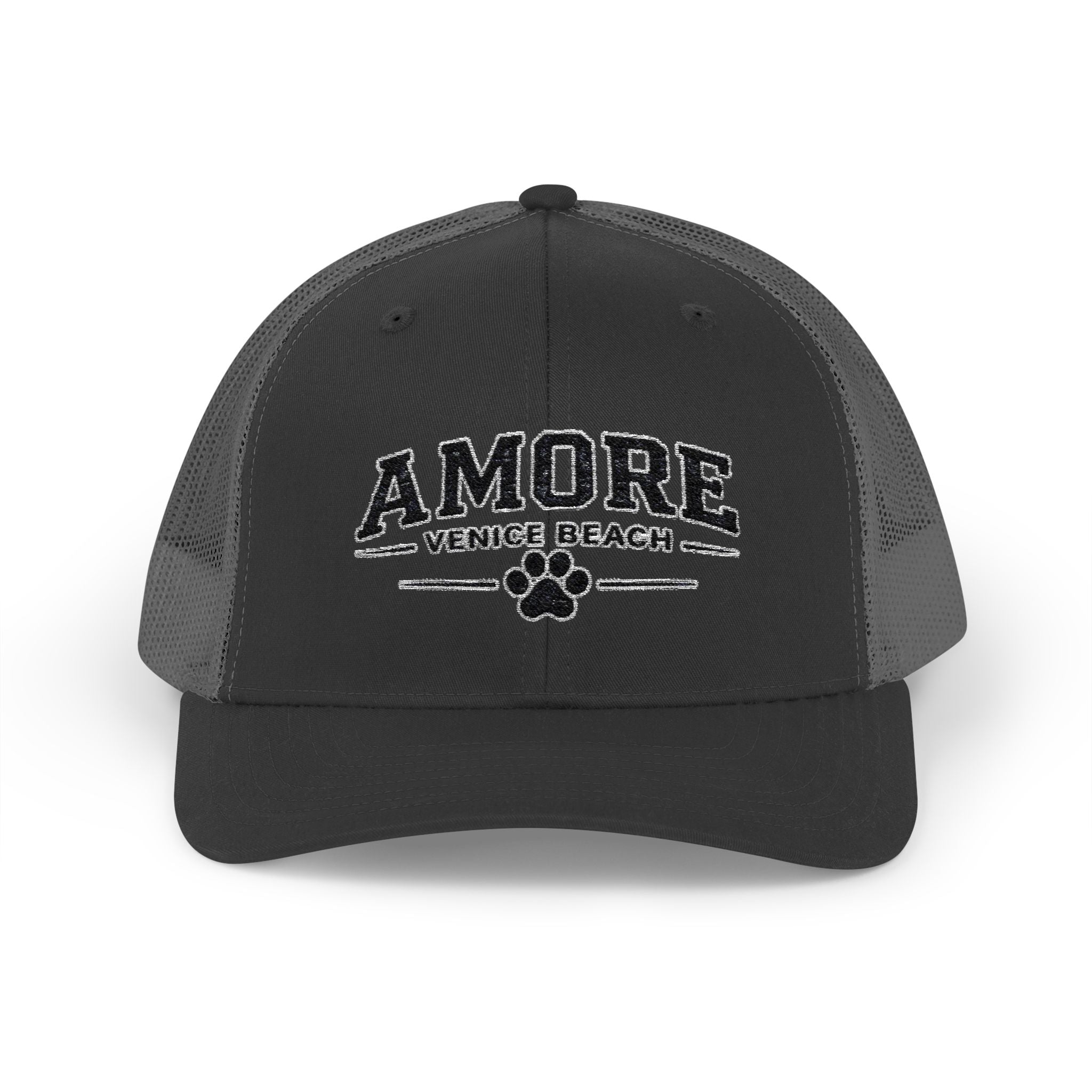 Adult Amore Venice Beach Graphic Trucker Cap | Embroidered Snapback