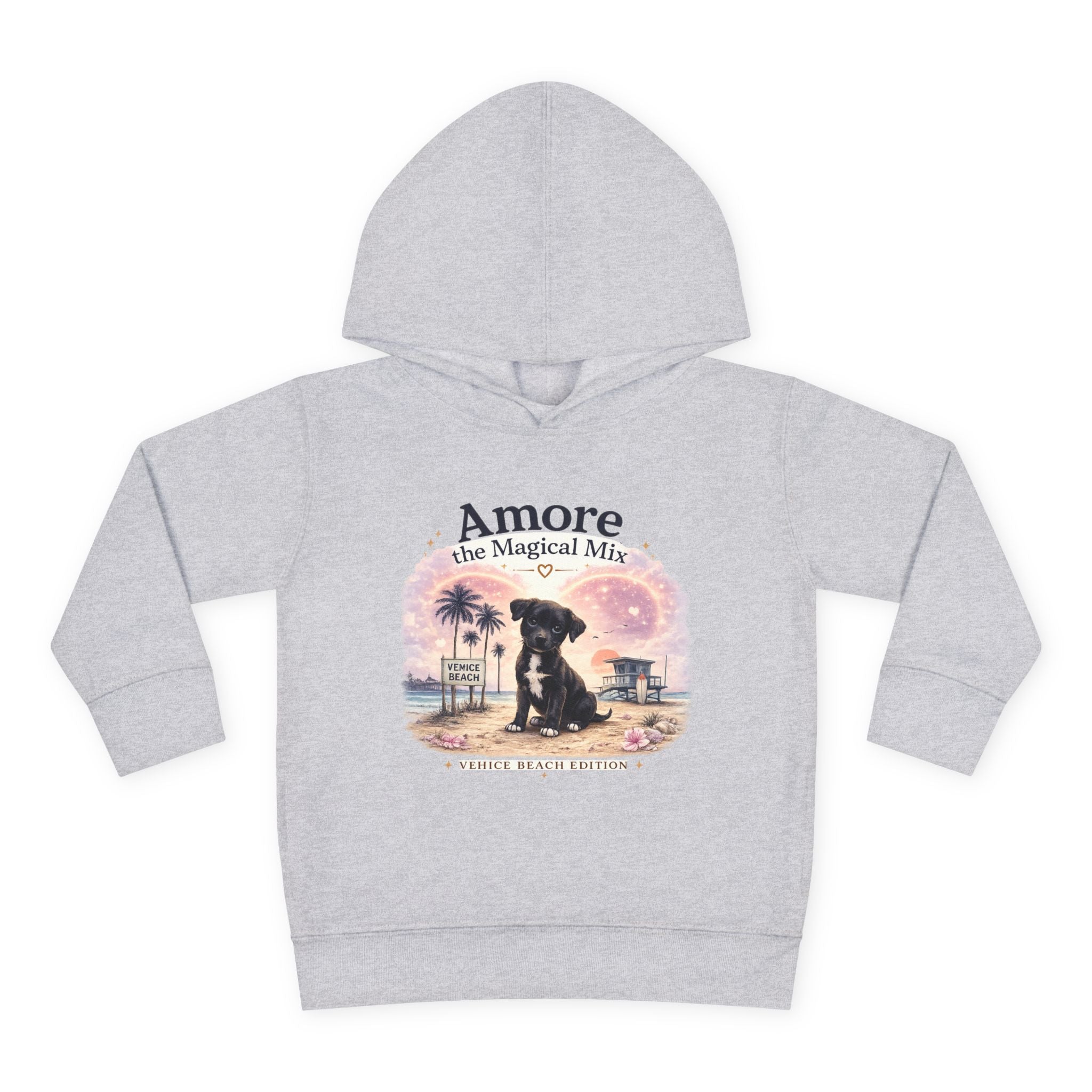 Toddler Amore the Magical Mix Venice Beach Paw Print Pullover Hoodie