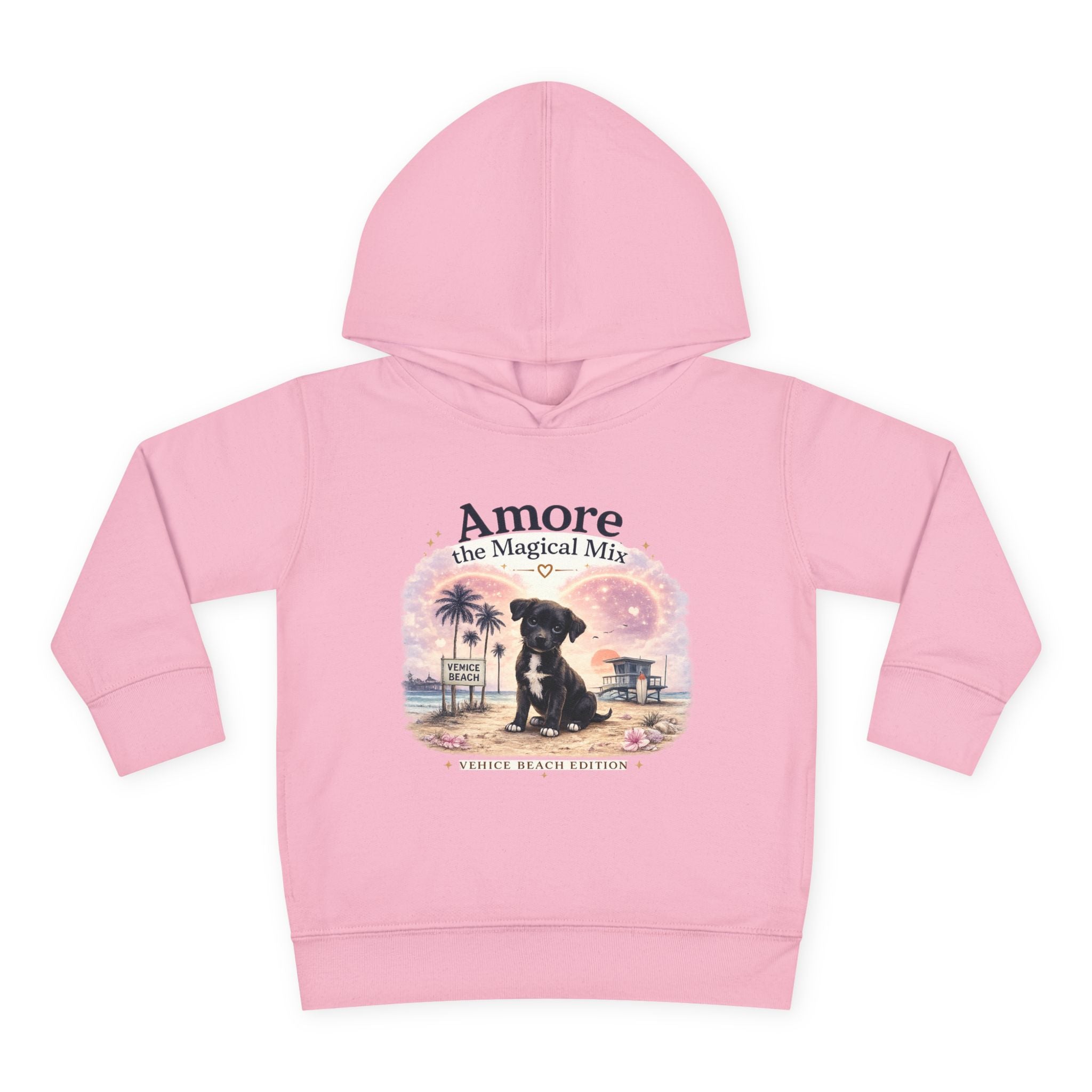 Toddler Amore the Magical Mix Venice Beach Paw Print Pullover Hoodie