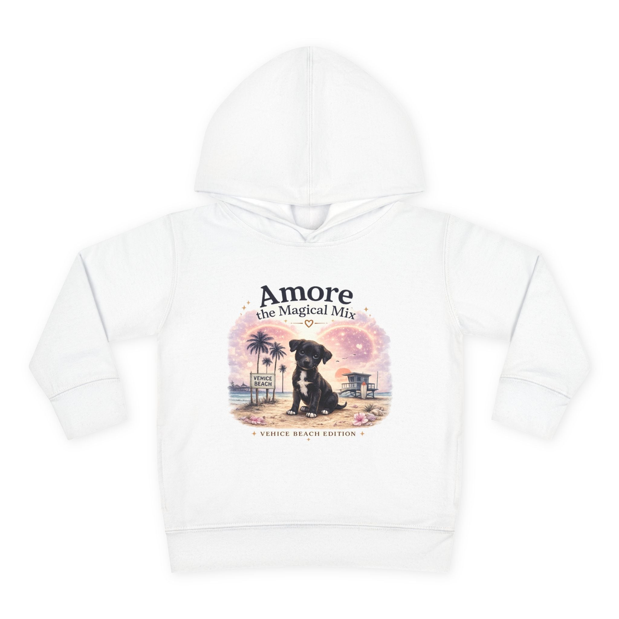 Toddler Amore the Magical Mix Venice Beach Paw Print Pullover Hoodie