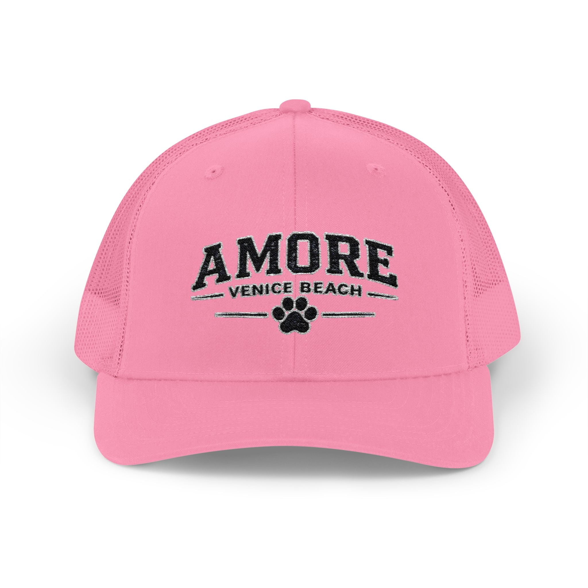 Adult Amore Venice Beach Graphic Trucker Cap | Embroidered Snapback